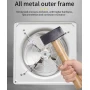UNITED 8-Inch Full Metal Exhaust Fan – Durable Saudi Made Ventilation, Rust Resistant Frame, High-Performance Air Circulation