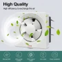 UNITED 12-Inch Square Wall Exhaust Fan – Saudi Made, Ultra-Quiet Motor, Built-in Shutter, Kitchen, Bathroom & Commercial Use
