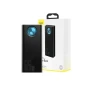 باوربنك Baseus Amblight 30000mAh، 4xUSB، USB-C، 65W (أسود).  يتميز بنك الطاقة المحمول هذا بأربعة منافذ USB ومنفذ USB-C، يوفر مخر